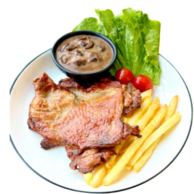 SIGNATURE GRILLED CHICKEN WITH MUSHROOM SAUCE